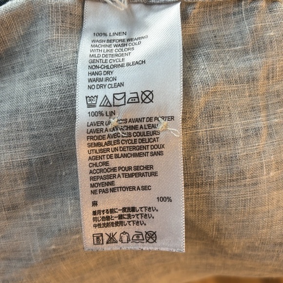 EUC Tommy Bahama 100% Linen “Denim” Long Sleeve Shirt - Picture 6 of 6